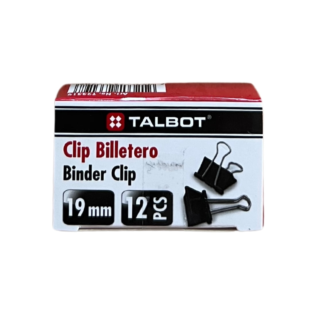 CLIP BILLETERO TALBOT 19MM (3/4) 12/1 T-23319 Comercial Tejeda